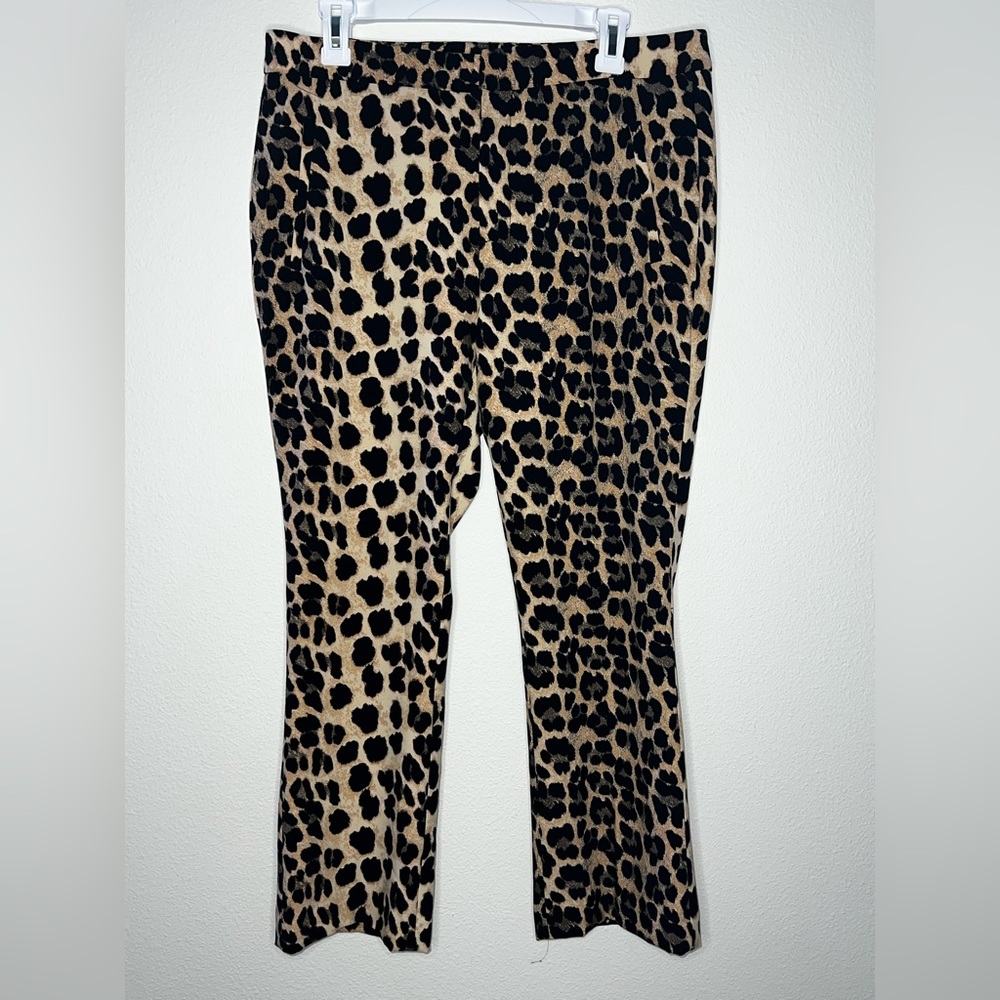 Leopard print Zara Straight Legged Pant